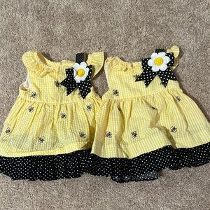3-6 month bee dresses